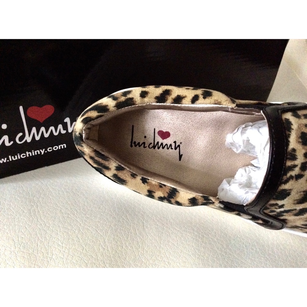 Luichiny Vay Kay Leopard Sneakers Loafers Flats - Picture 8 of 12